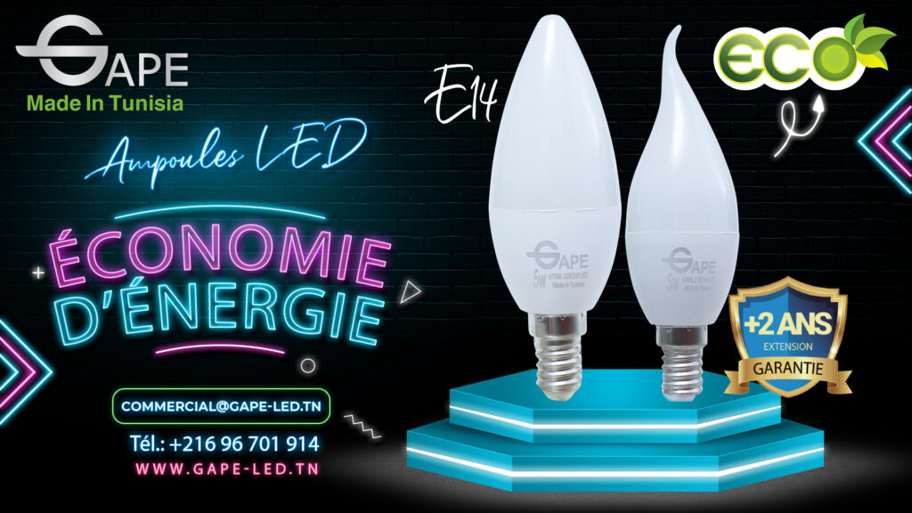Publicité réseaux sociaux GAPE pour une ampoule LED économique en énergie
